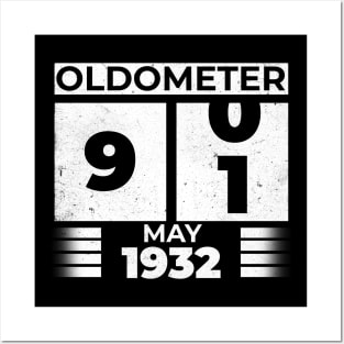 Oldometer 91 Years Old Born In May 1932 Posters and Art
